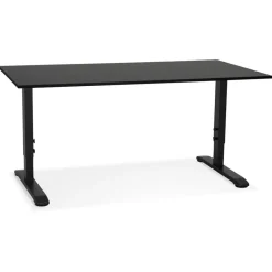 ALTEREGO Bureau réglable en hauteur 'OSMOSE' noir New