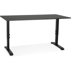 ALTEREGO Bureau réglable en hauteur 'OSMOSE' noir New