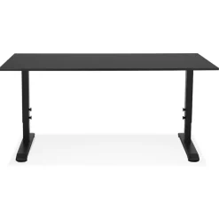 ALTEREGO Bureau réglable en hauteur 'OSMOSE' noir New