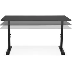 ALTEREGO Bureau réglable en hauteur 'OSMOSE' noir New