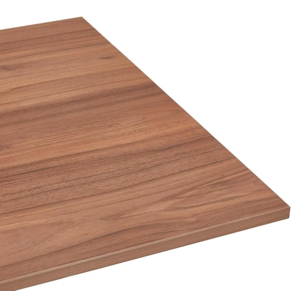 ALTEREGO Bureau réglable en hauteur 'OSMOSE' en bois Noyer et métal blanc Best