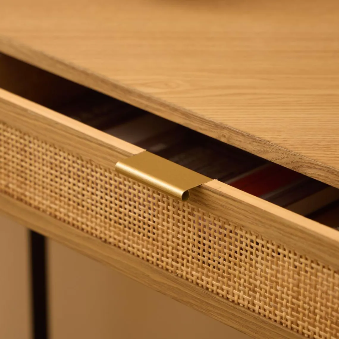 3S. x Home Bureau SETO style scandinave minimaliste sa structure en rotin et bois durable certifiée FSC design intemporel Outlet