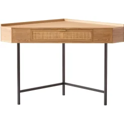 3S. x Home Bureau SETO style scandinave minimaliste sa structure en rotin et bois durable certifiée FSC design intemporel Outlet