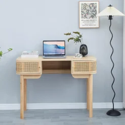 3S. x Home Bureau TOYAMA design épuré et sa structure en bois 2 portes coulissantes Hot