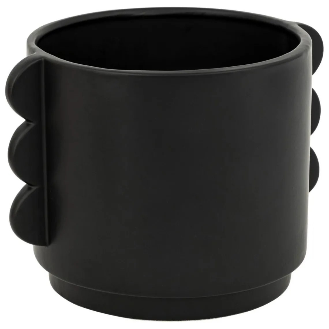 3S. x Home Cache pot Hind Céramique Noir Discount