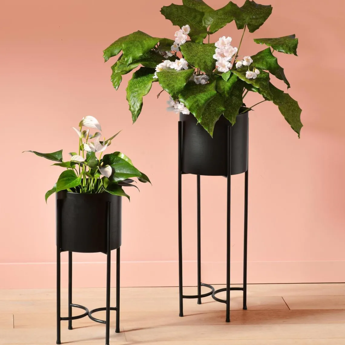 Becquet Cache-pot 70cm QUANT sur pied en métal New