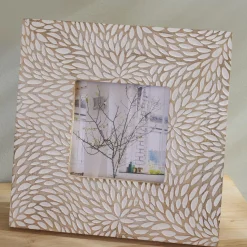 Today Cadre Beige en Bois de manguier taille S FACTORY New