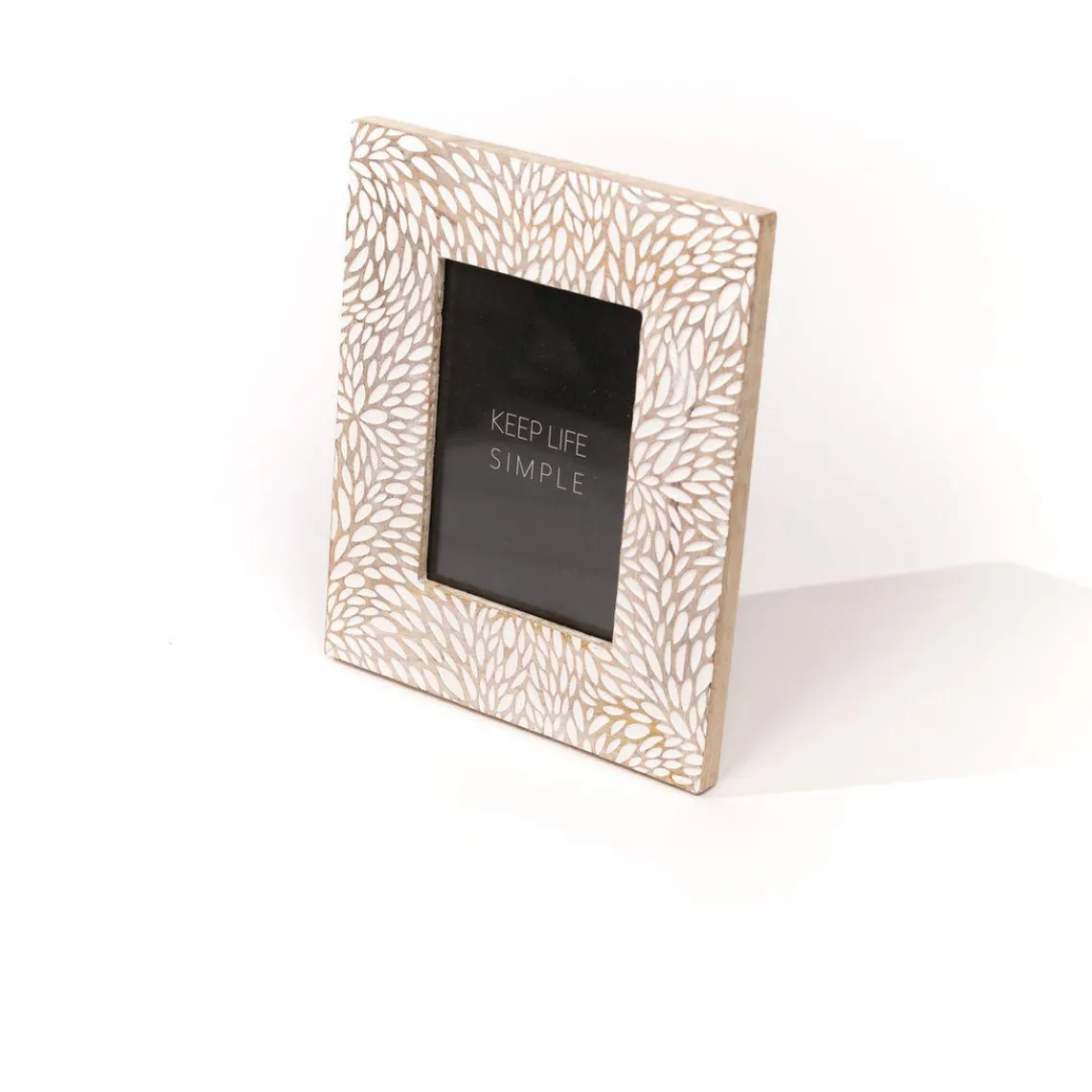 Today Cadre Beige en bois de manguier taille M FACTORY New