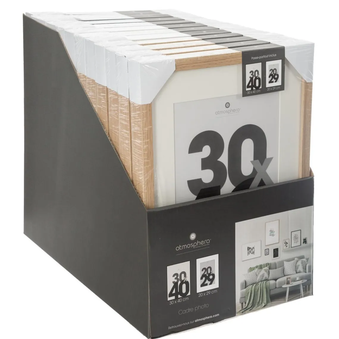 3S. x Home Cadre photo naturel 30x40 Outlet