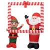 3S. x Home Cadre Père Noël et lutin gonflable Best