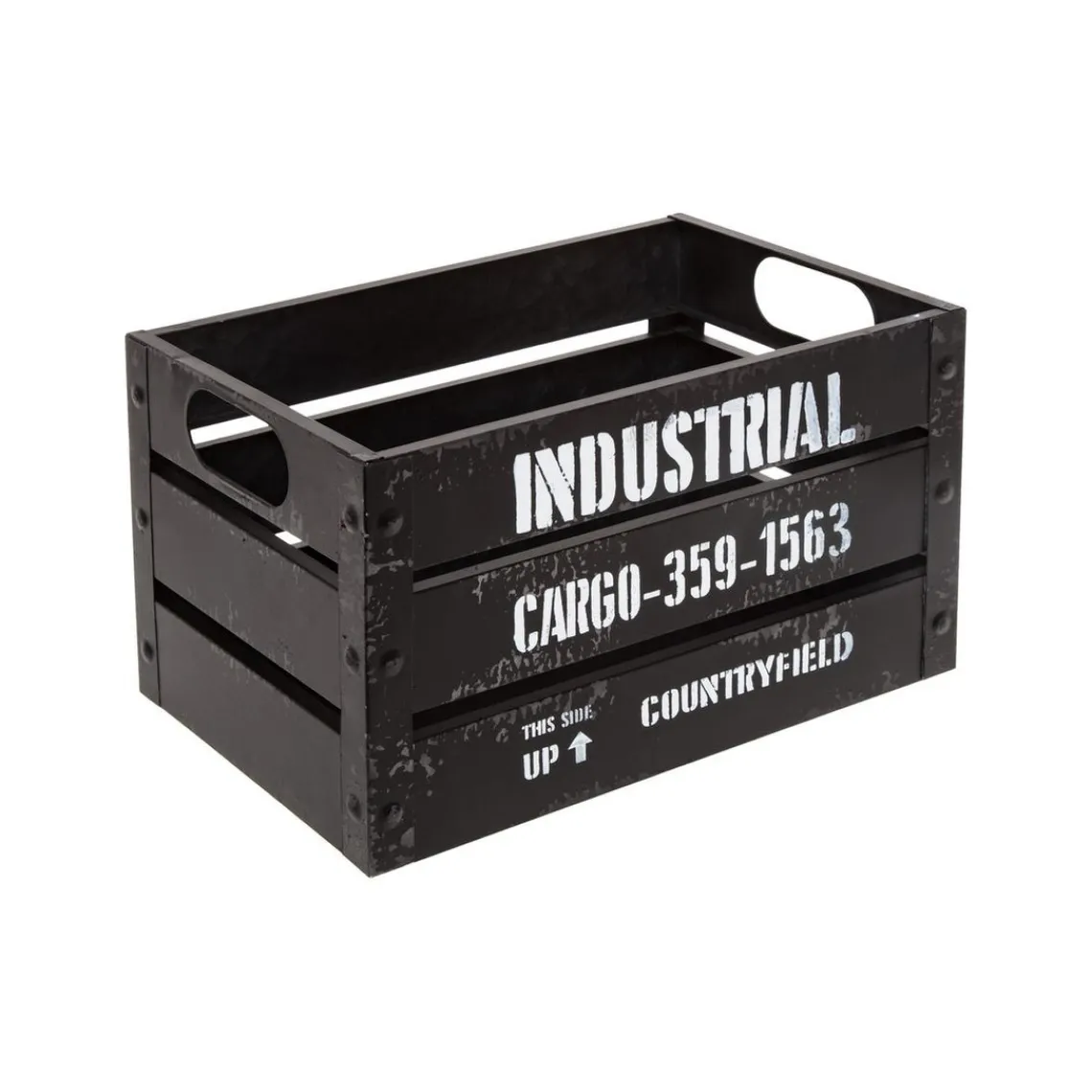 3S. x Home Caisse Cagette Noir x 3 Industrial New