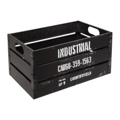 3S. x Home Caisse Cagette Noir x 3 Industrial New