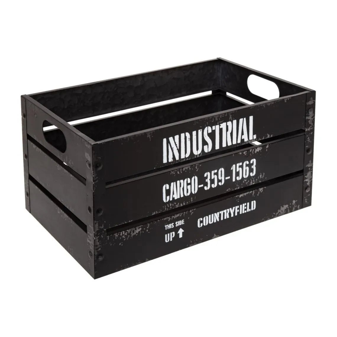 3S. x Home Caisse Cagette Noir x 3 Industrial New