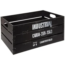 3S. x Home Caisse Cagette Noir x 3 Industrial New