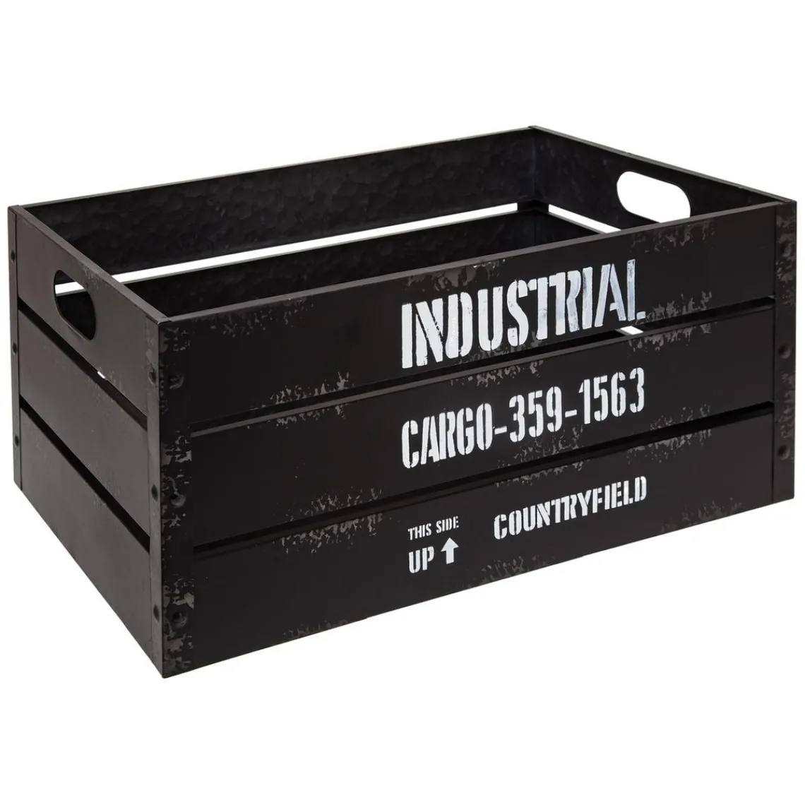 3S. x Home Caisse Cagette Noir x 3 Industrial New