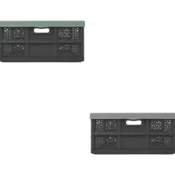 3S. x Home Caisse pliable plastique vert Discount