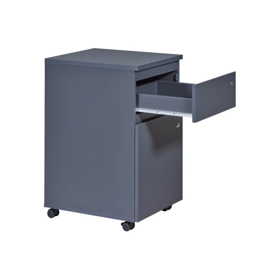 3S. x Home Caisson De Bureau avec Serrures FILE GUARD Gris Anthracite Online