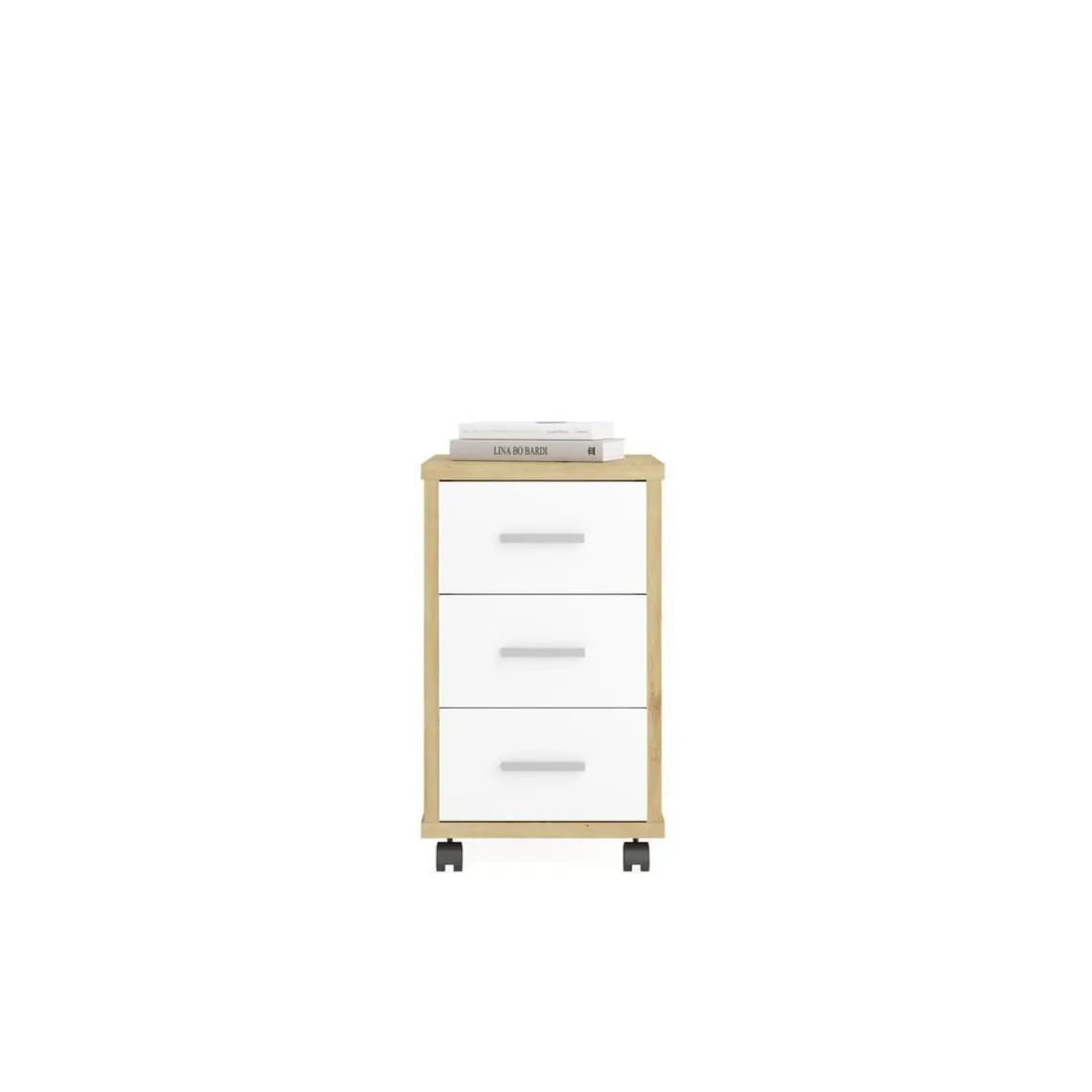 3S. x Home Caisson de Bureau Couleur Chêne DIEGO Beige Sale
