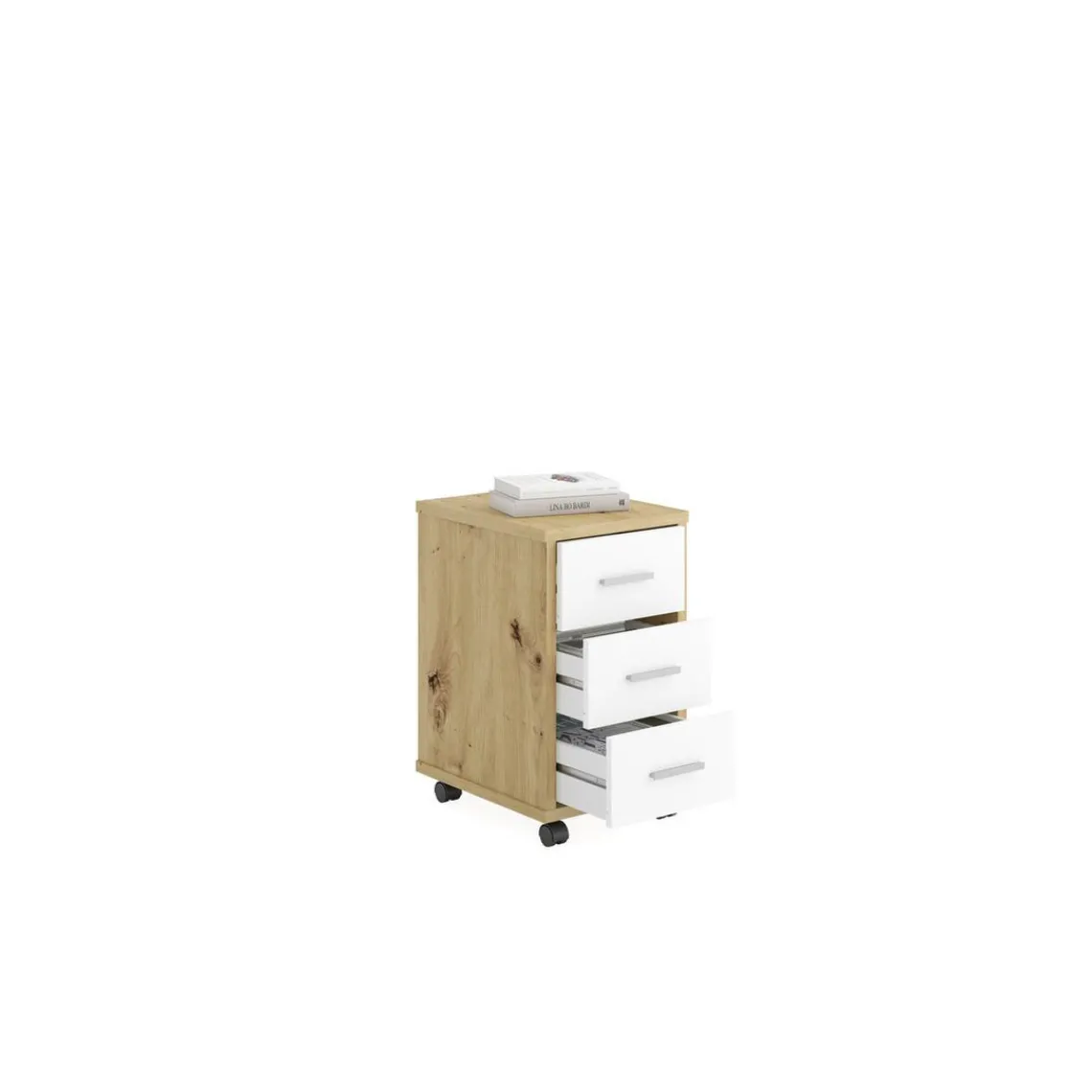 3S. x Home Caisson de Bureau Couleur Chêne DIEGO Beige Sale