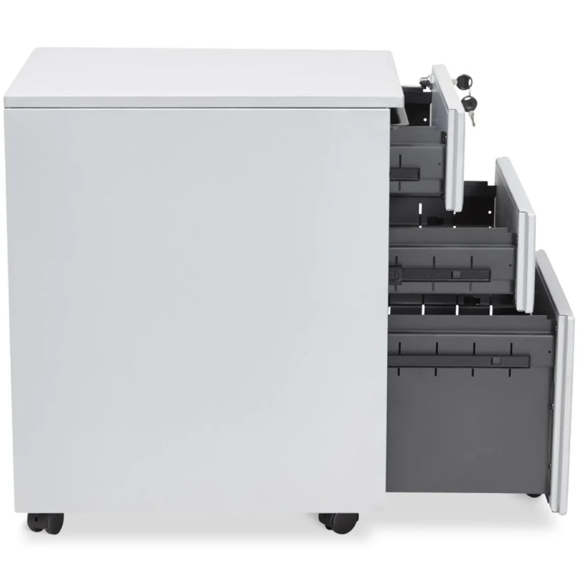 ALTEREGO Caisson de rangement 'DALI' gris à tiroirs pour bureau Best