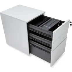 ALTEREGO Caisson de rangement 'DALI' gris à tiroirs pour bureau Best