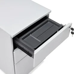 ALTEREGO Caisson de rangement 'DALI' gris à tiroirs pour bureau Best