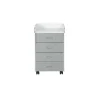 3S. x Home Caisson De Rangement Sur Roulettes Gris Blanc Sale