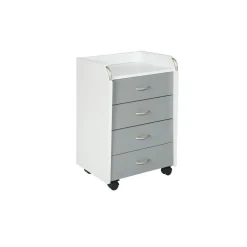 3S. x Home Caisson De Rangement Sur Roulettes Gris Blanc Sale