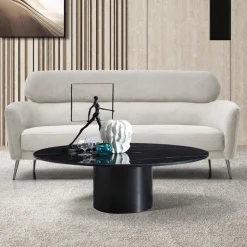 3S. x Home Canapé 3 places moderne avec haut dossier Damigal Tissu doux Beige Sale