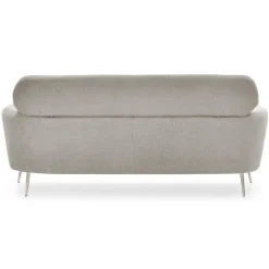 3S. x Home Canapé 3 places moderne avec haut dossier Damigal Tissu doux Beige Sale