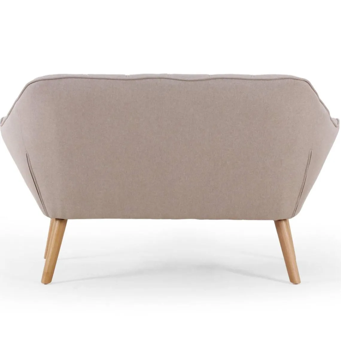 3S. x Home Canapé 2 places Scandinave Zentao Tissu Beige Discount