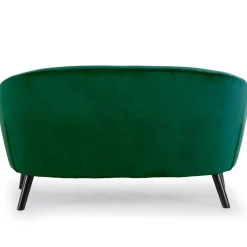 3S. x Home Canapé 2 Places Scandinave Velours OLAF Vert