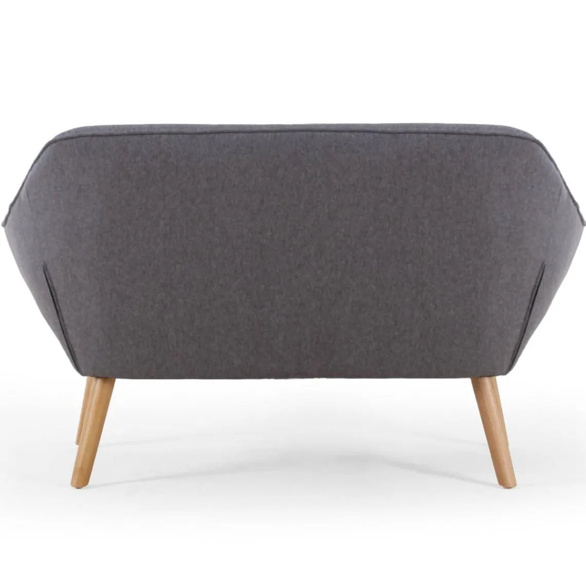 3S. x Home Canapé 2 places Scandinave Zentao Tissu Gris Clair