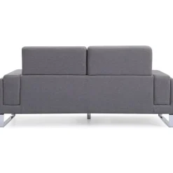 3S. x Home Canapé 3 Places Tissu Gris Clair BATO