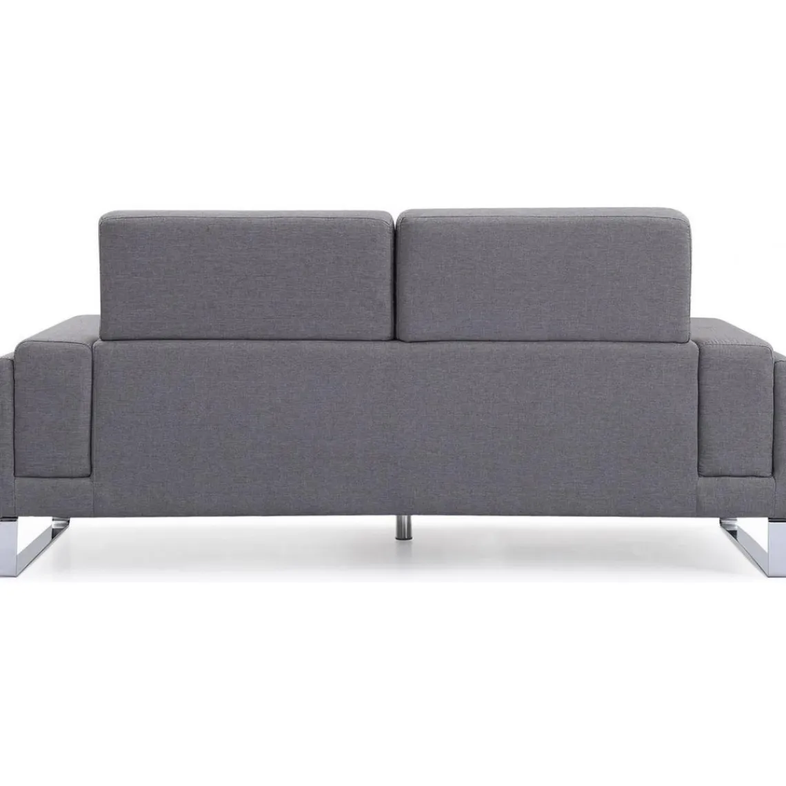 3S. x Home Canapé 3 Places Tissu Gris Clair BATO