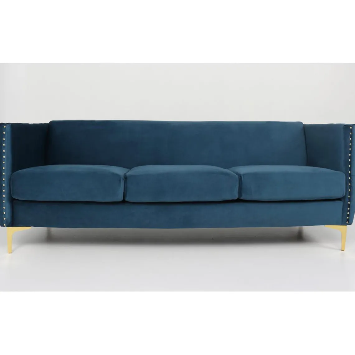 3S. x Home Canapé 3 places Velours MURRAY Bleu Online