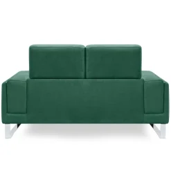 3S. x Home Canapé 2 places Velours côtelé GRAHAM Vert Discount