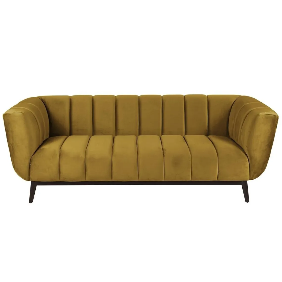 Zago Canapé 3 places velours ocre Hot