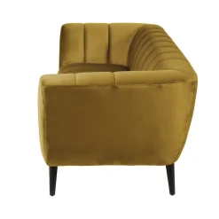 Zago Canapé 3 places velours ocre Hot