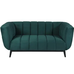 Zago Canapé 2 places velours foncé Vert Online