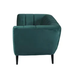 Zago Canapé 2 places velours foncé Vert Online