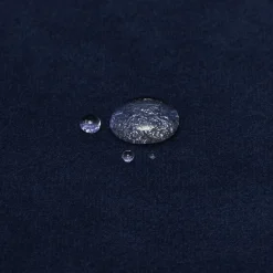 3S. x Home Canapé Candice 3 places bleu foncé en velours Outlet