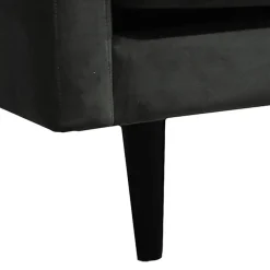 3S. x Home Canapé Candice 3 Places En Velours Gris Best