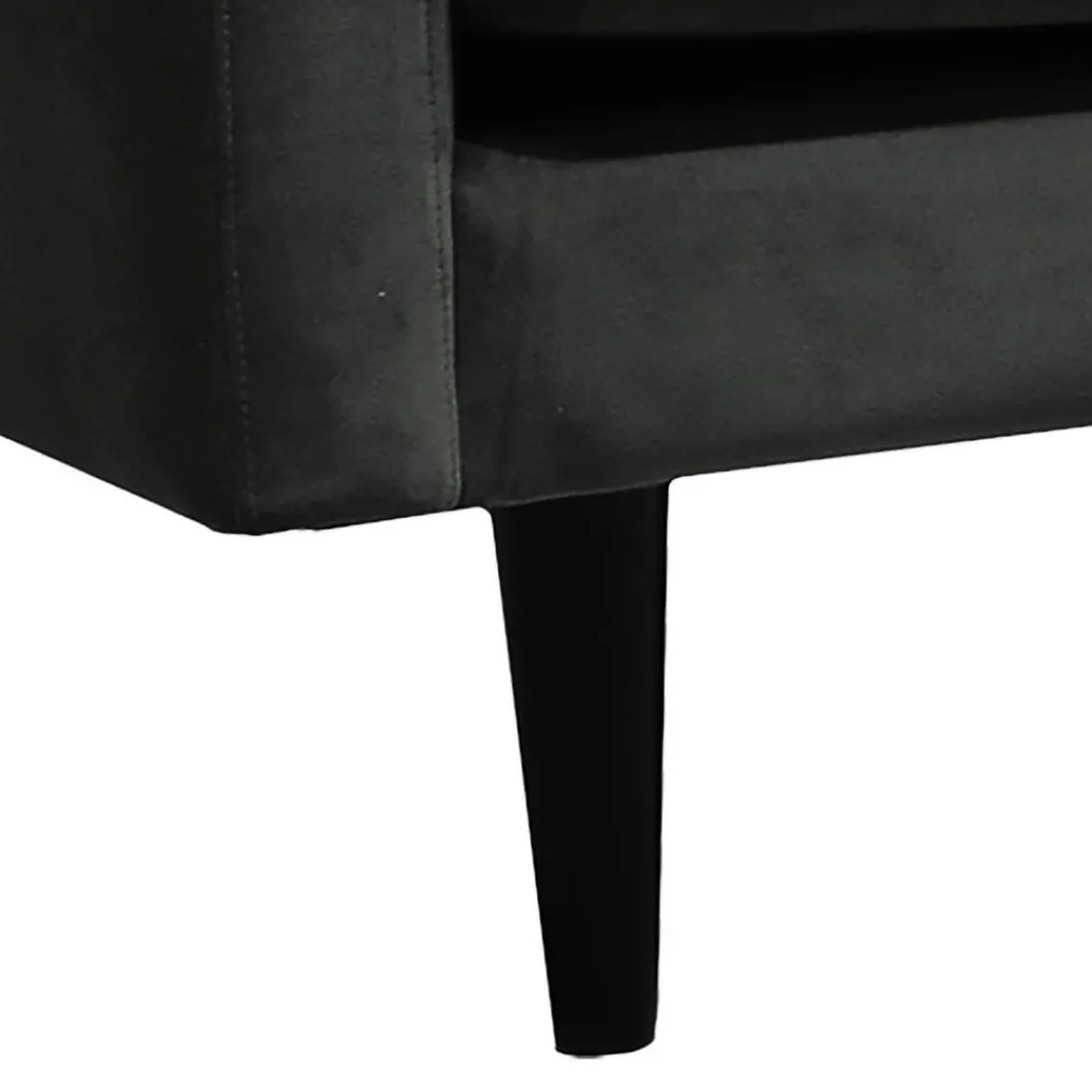 3S. x Home Canapé Candice 3 Places En Velours Gris Best