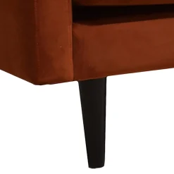 3S. x Home Canapé Candice 3 Places En Velours Ambre Hot