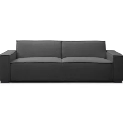 3S. x Home Canapé clic-clac 3 places Roger Tissu bouclette Gris