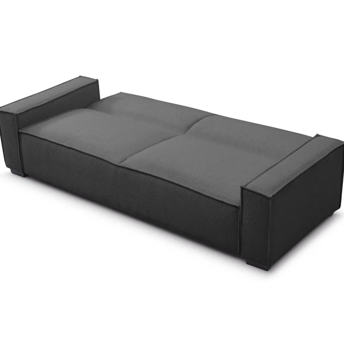 3S. x Home Canapé clic-clac 3 places Roger Tissu bouclette Gris