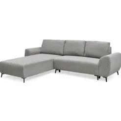 3S. x Home Canapé convertible avec angle réversible Paolo Velours côtelé Gris Online