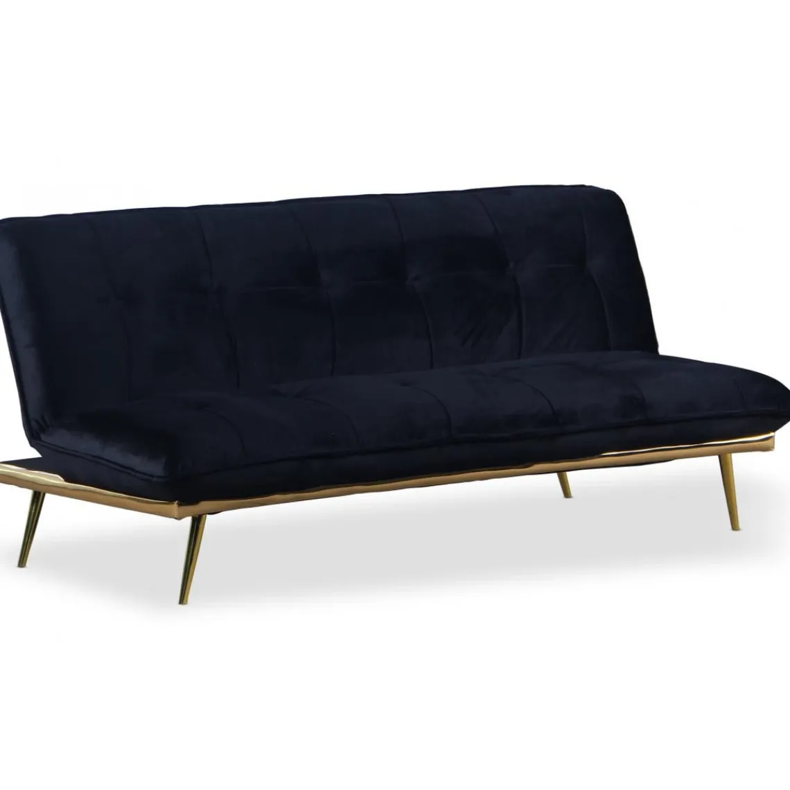 3S. x Home Canapé Convertible Clic-Clac BRICE Velours Noir Online