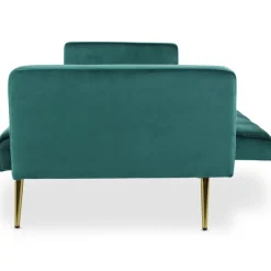 3S. x Home Canapé Conible Clic-Clac JUICY Velours Vert Discount